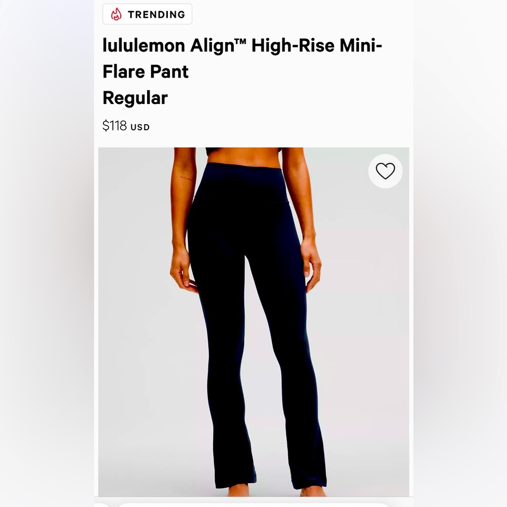 Like new! Size 6 Lululemon Align High Rise Flare